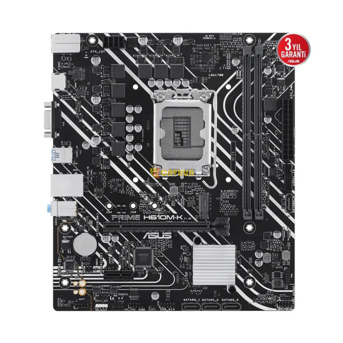 Asus Prime H610m-k Intel H610 Socket 1700 Ddr5 5600mhz M.2 материнская плата Стамбул - изображение 2