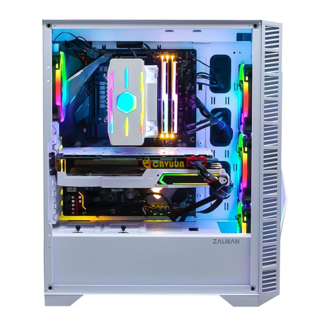 Zalman Z3 Iceberg White 2x120mm Argb Fan Tempered Glass Mid-t Gaming Case Istanbul - photo 4