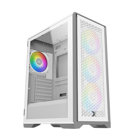 Xigmatek Lux S Arctic 4x120mm Argb Fan With 650w Tempered Glass Midt Atx White Case Istanbul