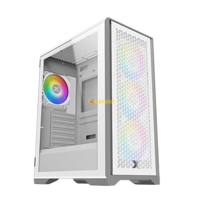 Xigmatek Lux S Arctic 4x120mm Argb Fan With 650w Tempered Glass Midt Atx White Case Istanbul - photo 1