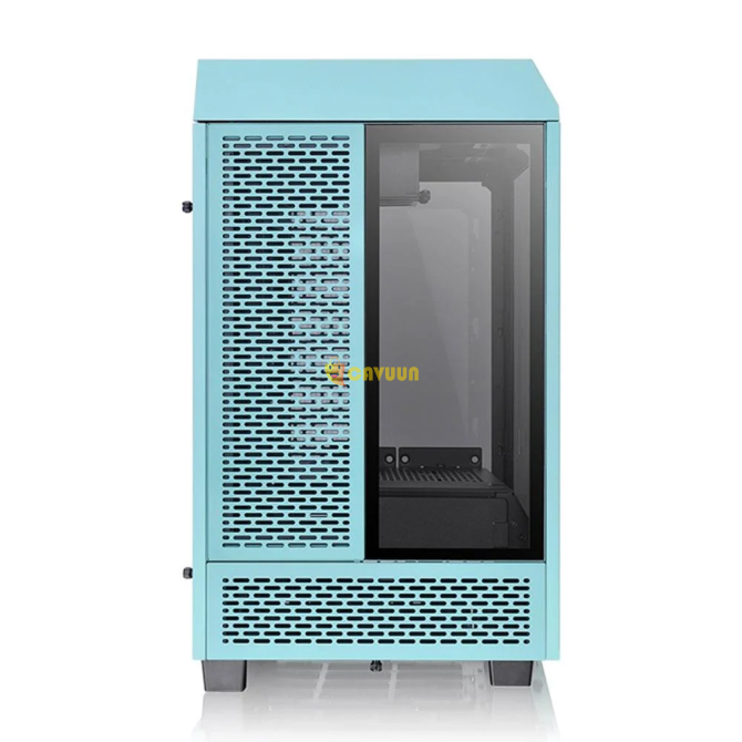 Корпус Thermaltake The Tower 100 Turquoise 3xTempered Glass Mini Itx Стамбул - изображение 3