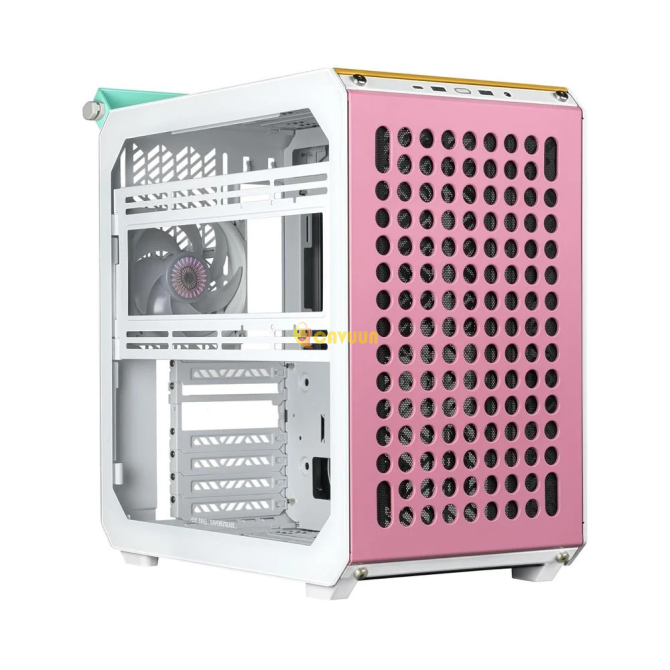 Cooler Master Qube Q500 Flatpack 1x120mm Tg Usb 3.2 Atx Midt Macaron Case With Fan Istanbul - photo 1