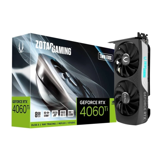 Zotac GeForce RTX 4060 TI TWIN EDGE 8GB GDDR6 128Bit Nvidia DLSS 3 Graphics Card Стамбул