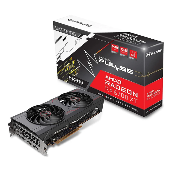 Sapphire Radeon RX 6700 XT PULSE 12GB GDDR6 192Bit AMD Graphics Card Стамбул