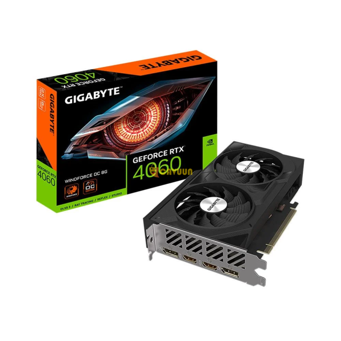 Видеокарта Gigabyte GeForce RTX 4060 WINDFORCE OC 8 ГБ GDDR6 128 бит DLSS3 Стамбул - изображение 1