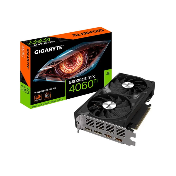 Gigabyte GeForce RTX 4060 TI WINDFORCE OC 8GB GDDR6 128Bit DLSS3 Screen Card Istanbul