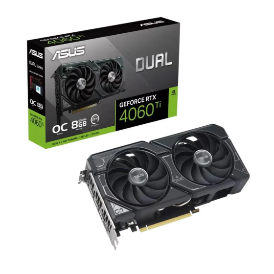 Asus DUAL GeForce RTX 4060 Ti OC 8GB GDDR6 128Bit Nvidia DLSS 3 Screen Card Стамбул