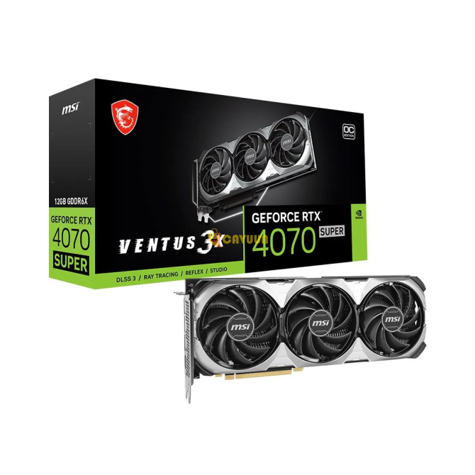 Msi GeForce RTX 4070 Super Ventus 3x 12g Oc 12gb GDDR6x 192bit Nvidia Экранная карта Стамбул - изображение 1