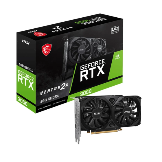 Msi GeForce Rtx 3050 Ventus 2x 6G Oc GDDR6 96bit Nvidia Screen Card Istanbul