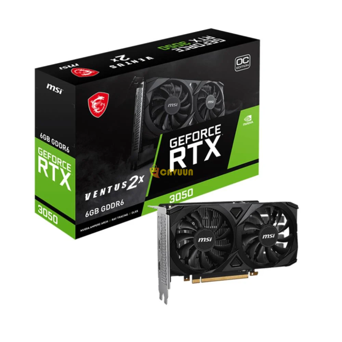 Msi GeForce Rtx 3050 Ventus 2x 6G Oc GDDR6 96bit Nvidia Экранная карта Стамбул - изображение 1