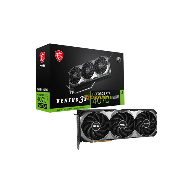 Видеокарта Msi GeForce RTX 4070 Ti SUPER 16G VENTUS 3X OC 16 ГБ GDDR6X 256Bit DLSS 3 Стамбул - изображение 1