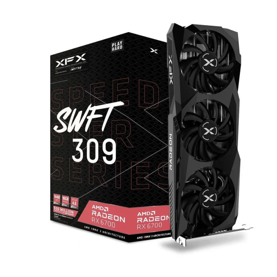 Xfx Radeon RX 6700 Speedster SWFT 309 10GB GDDR6 160Bit AMD Graphics Card Istanbul