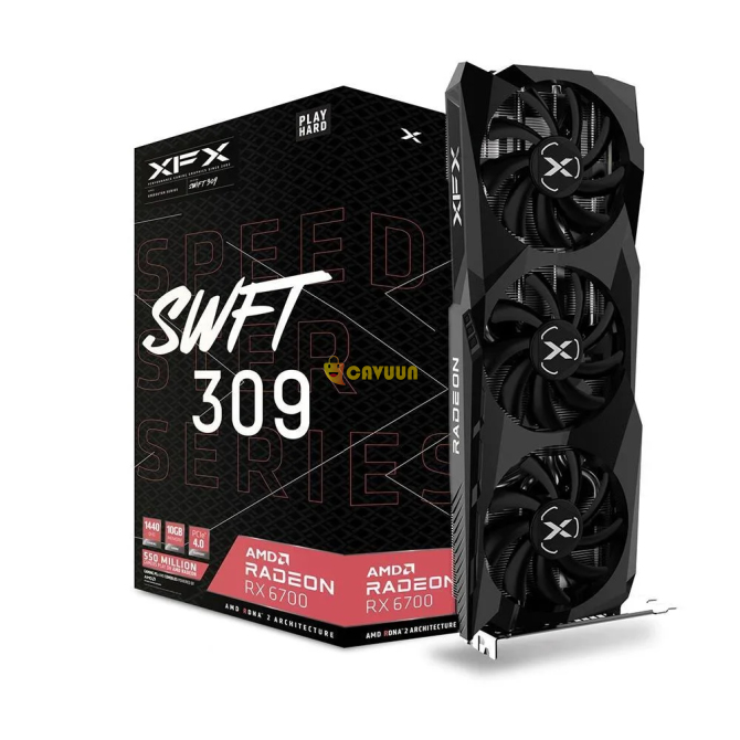 Видеокарта Xfx Radeon RX 6700 Speedster SWFT 309 10 ГБ GDDR6 160 бит AMD Стамбул - изображение 1