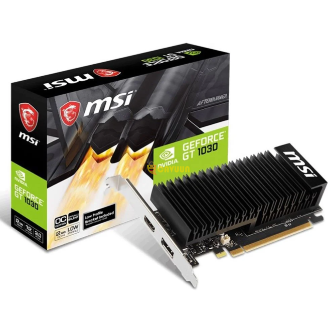 Видеокарта Msi GeForce GT 1030 2GHD4 LP OC 2GB DDR4 64bit NVIDIA Стамбул - изображение 1