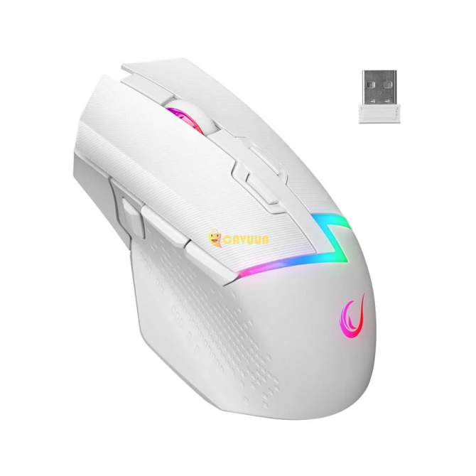 Rampage Drop M3 Rechargeable 10000 DPI Gaming Mouse - White Istanbul - photo 2