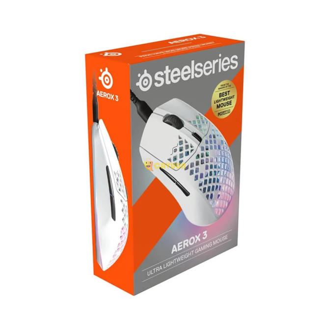 Игровая мышь Steelseries Aerox 3 Snow Ultra Light, белая Стамбул - изображение 5