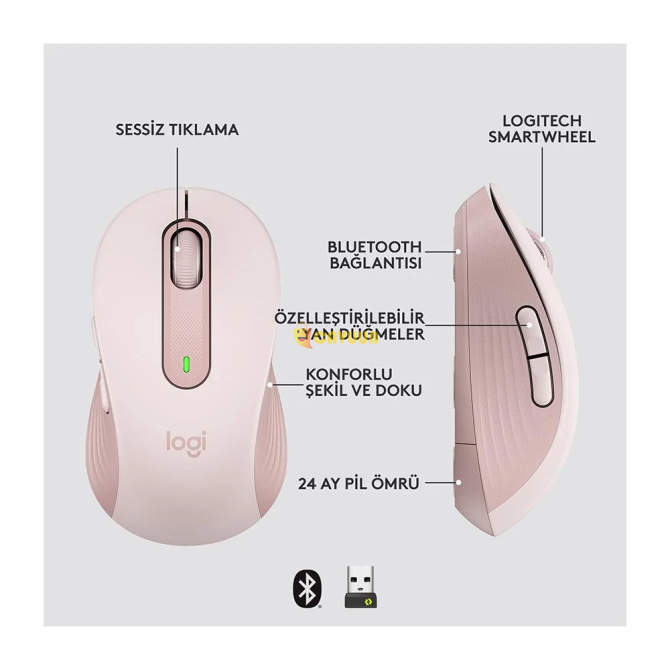 Logitech Signature M650 Small and Medium Size Right Handed Silent Wireless Mouse-PMB Istanbul - photo 6