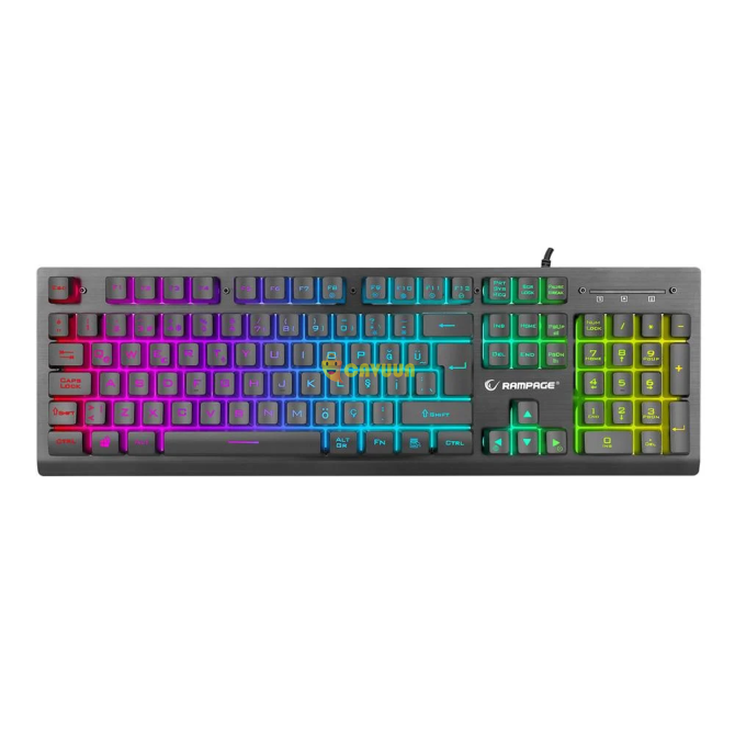 Rampage Miracle K2 Black USB RGB Illuminated Q Standard Gaming Keyboard Istanbul - photo 2