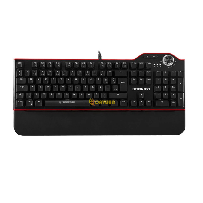 Rampage Hydra R6 Full RGB Gaming Pro Red Switch игровая клавиатура Стамбул - изображение 2