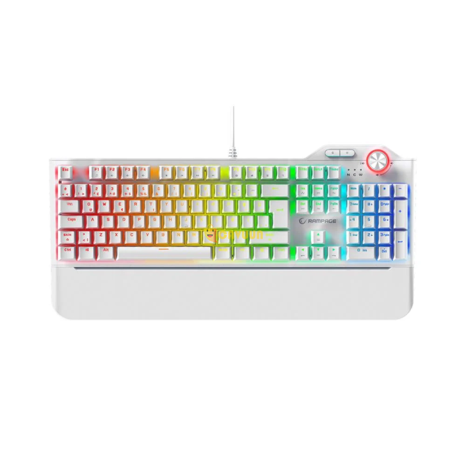 Rampage Hydra R6 Full Rgb Pro Red Switch Gaming Keyboard - White Istanbul - photo 3