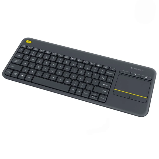 Logitech K400 Plus Touchpad USB Connected Turkish Q TV Keyboard - Black Istanbul