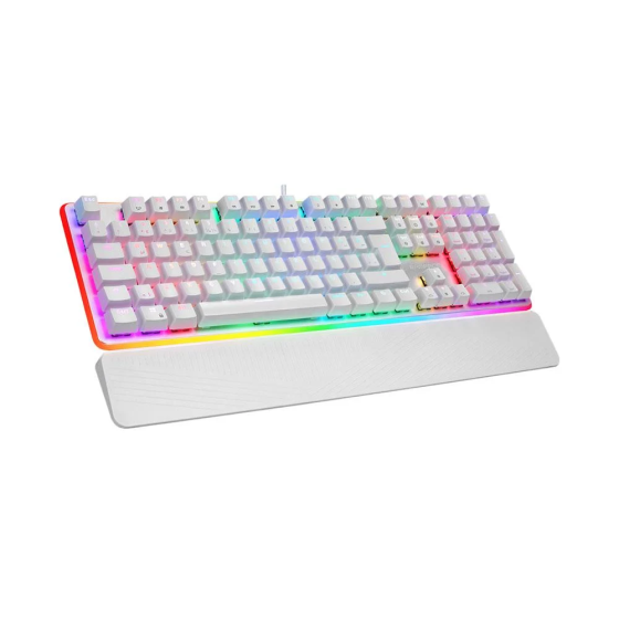 Rampage KB-R96 ULTIMATE Optical Switch Q Gaming Mechanical Keyboard - White Istanbul