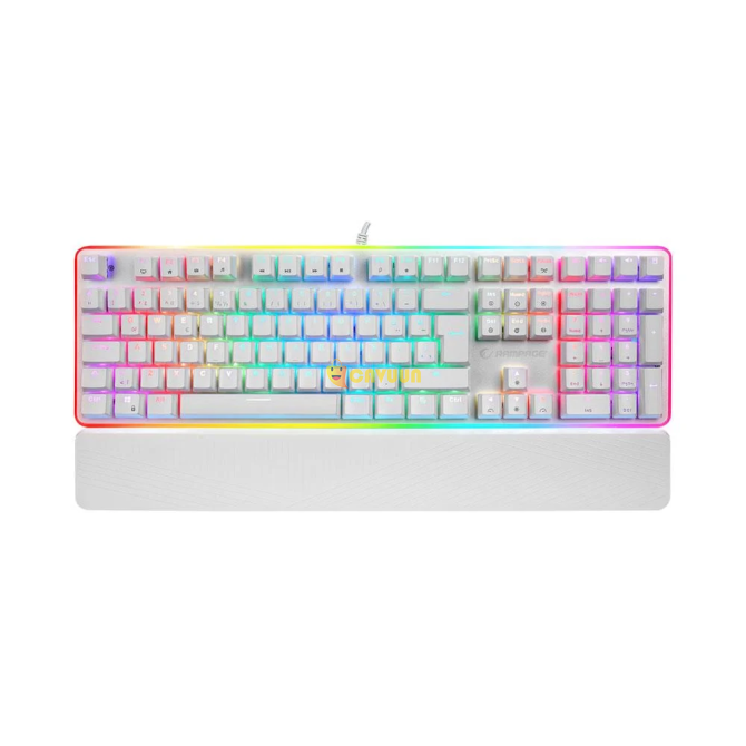 Rampage KB-R96 ULTIMATE Optical Switch Q Gaming Mechanical Keyboard - White Istanbul - photo 2