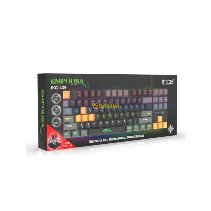 Inca IKG-439 Empousa Red Switch Full RGB Программное обеспечение Механическая клавиатура Стамбул - изображение 5