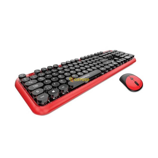 Everest ROUND KM-6282 Purple Wireless Q Multimedia Keyboard + Mouse Set with Colorful Keys Istanbul - photo 1