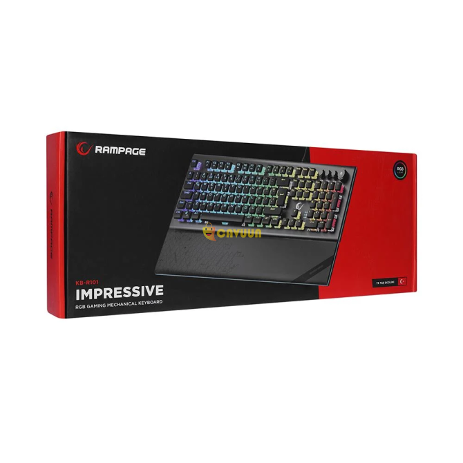 Rampage KB-R101 IMPRESSIVE Grey/Black USB RGB Red Switch Gaming Keyboard Istanbul - photo 8