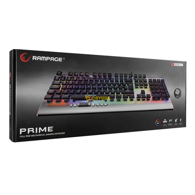 Rampage KB-R211 Prime RGB Backlight Crystal Blue Switch Механическая игровая клавиатура Стамбул - изображение 6