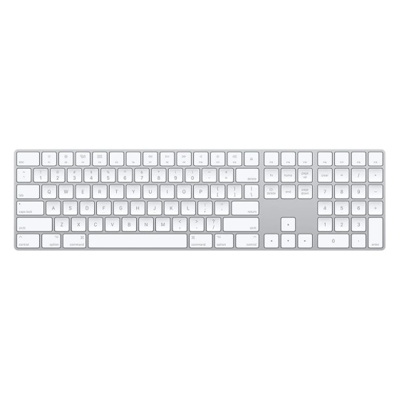 Apple MQ052TQ/A Magic Keyboard with Numeric Keypad - TR Q Keyboard Silver Istanbul