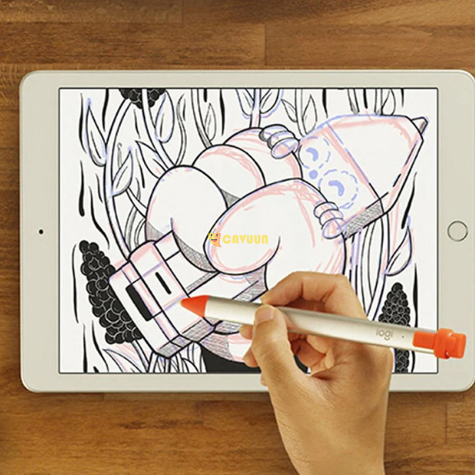 Цифровая ручка Logitech Crayon, совместимая с iPad — светло-серая Стамбул - изображение 4