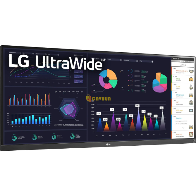 Lg 34WQ500-B UltraWide 34'' 5 мс 100 Гц FreeSync IPS FHD монитор черный Стамбул - изображение 3