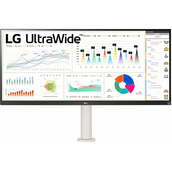 Lg 34WQ680-W UltraWide 34'' 21:9 FHD 5ms 100hz FreeSync Ergo IPS Monitor White Стамбул