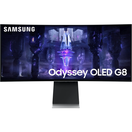 Samsung LS34BG850SUXUF Smart Odyssey OLED G8 34 inch 0.1ms 175Hz Gaming Monitor Silver Istanbul