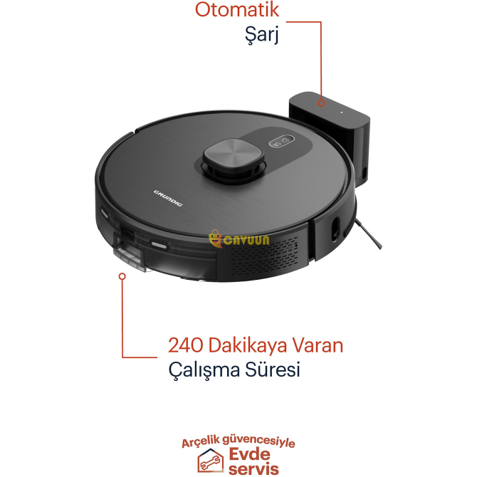 Grunding VCR 6330 Smart Robot Vacuum Cleaner with Mop and Mapping Black Istanbul - photo 7