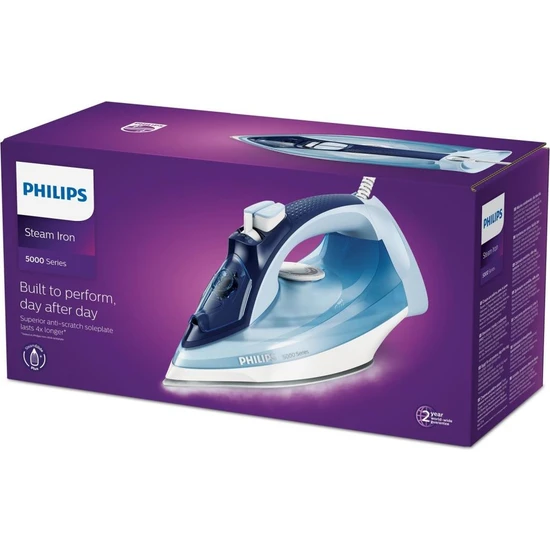 Philips DST5020/30 2400W Steam Iron Purple Istanbul