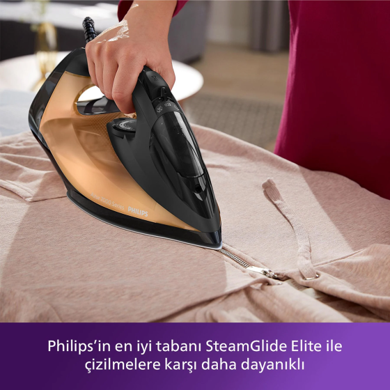 Philips DST7040/80 Azure Steam Iron Black/Gold Istanbul