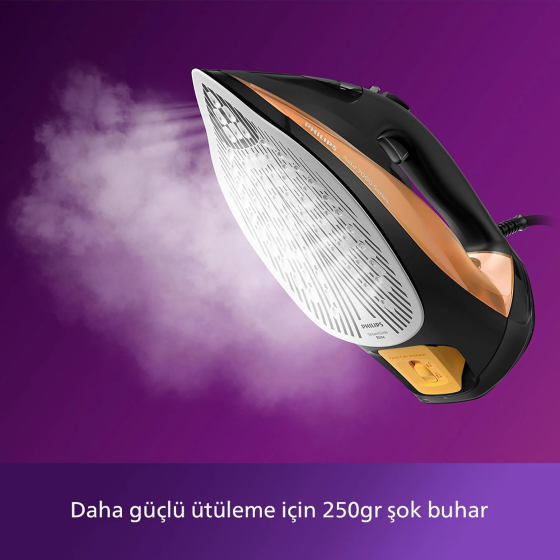 Philips DST7040/80 Azure Steam Iron Black/Gold Istanbul