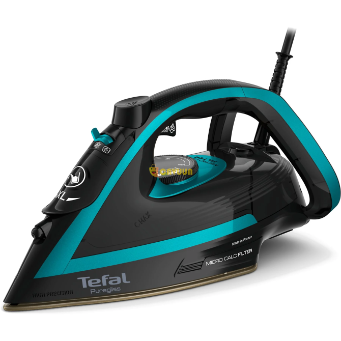 Tefal FV8066 Puregliss Steam Iron Black Green Istanbul - photo 1