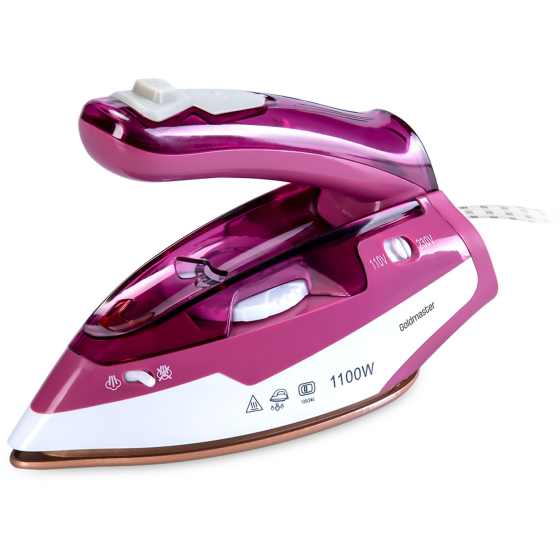 Goldmaster Tourist GM-7617 Travel Iron Pink Istanbul