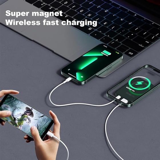 22.5 W, Fast Charging Slim and Lightweight Magnetic Portable Wireless Power bank with LED Display Лондон