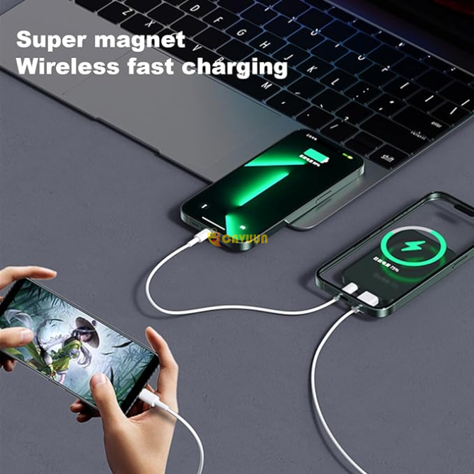 22.5 W, Fast Charging Slim and Lightweight Magnetic Portable Wireless Power bank with LED Display London - photo 6