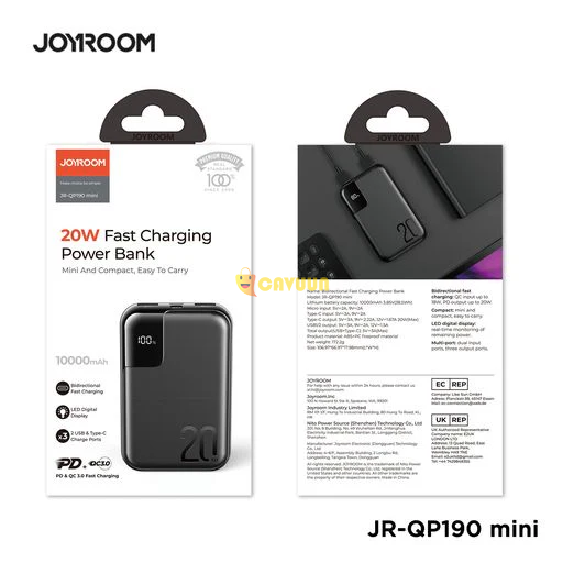 Mini 10000mah 20W fast charging power bank by JoyRoom London - photo 6