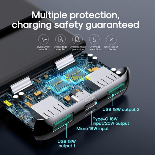 Mini 10000mah 20W fast charging power bank by JoyRoom London - photo 5