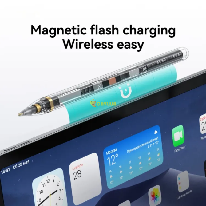 Transparent Magnetic Charging Tilt-sensitive Touch Capacitive Stylus Pen London - photo 2