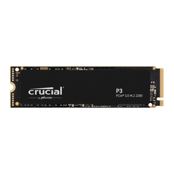 Crucial P3 4TB M.2 NVMe PCIe SSD/Solid State Drive London