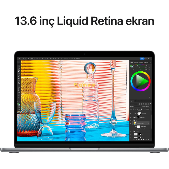 Apple MacBook Air M2 8 ГБ-256 ГБ SSD 13,6 дюйма Uzay Grisi MLXW3TU/A Стамбул - изображение 5