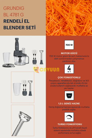 Grundig BL 4781 G Hand Blender Set Istanbul - photo 4